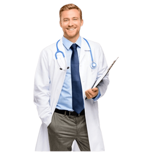 Doctor providing healthcare